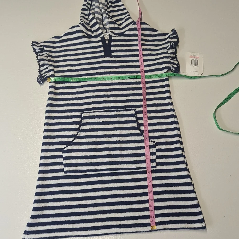 NWT Flapdoodles Size 10 Terrycloth Hooded Dress/Cover-up